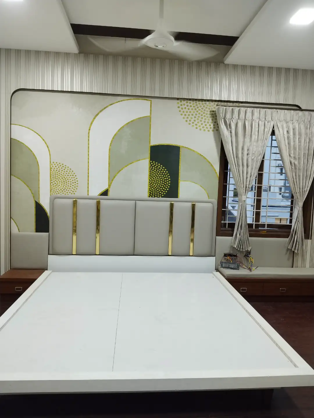 Upholstered headboard in Karur